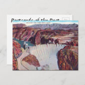 Oud Briefkaart - Boulder Dam, VS (Voorkant / Achterkant)