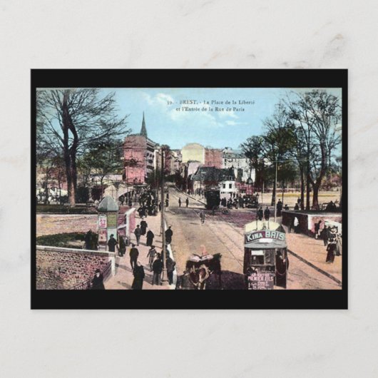Oud Briefkaart - Brest, Finistere, Frankrijk (Voorkant)