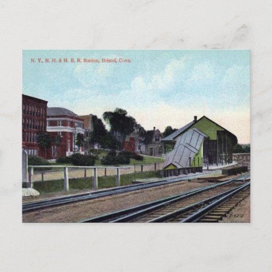 Oud Briefkaart - Bristol, Connecticut, VS (Voorkant)