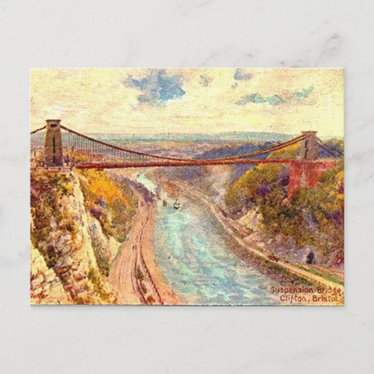 Oud Briefkaart - Bristol, Engeland (Voorkant)