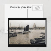 Oud Briefkaart - Bund, Shanghai, China (Voorkant / Achterkant)