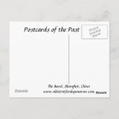 Oud Briefkaart - Bund, Shanghai, China (Achterkant)