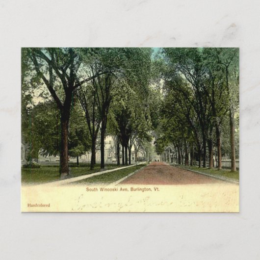 Oud Briefkaart - Burlington, Vermont (Voorkant)