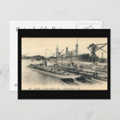 Oud Briefkaart - Calais, onderzeeërs (Voorkant / Achterkant)