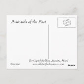 Oud Briefkaart - Capitol Building, Augusta, Maine (Achterkant)