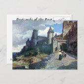 Oud Briefkaart - Carcassonne, Aude, Frankrijk (Voorkant / Achterkant)