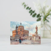 Oud Briefkaart - Castel Sant' Angelo, Rome (Staand voorkant)