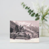 Oud Briefkaart - Chamonix en Mont Blanc (Staand voorkant)