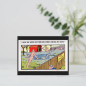 Oud Briefkaart - Comic - Tennis (Staand voorkant)