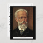 Oud Briefkaart - componisten - Tchaikovsky (Voorkant / Achterkant)