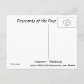 Oud Briefkaart - componisten - Tchaikovsky (Achterkant)