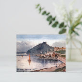 Oud Briefkaart - Criccieth Castle, Wales (Staand voorkant)