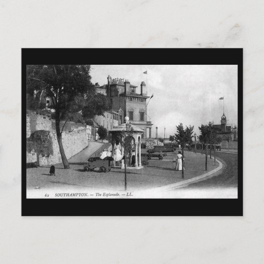 Oud Briefkaart - De Esplanade, Southampton (Voorkant)