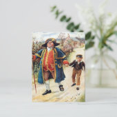 Oud Briefkaart - de heer Bumble en Oliver (Staand voorkant)