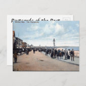 Oud Briefkaart - De promenade, Whitley Bay (Voorkant / Achterkant)