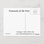 Oud Briefkaart - Delhi, India (Achterkant)