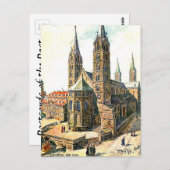 Oud Briefkaart - Der Dom, Bamberg, Bayern (Voorkant / Achterkant)