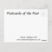 Oud Briefkaart - Detroit, Michigan, VS (Achterkant)