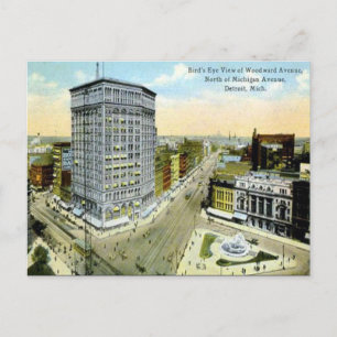 Oud Briefkaart - Detroit, Michigan, VS