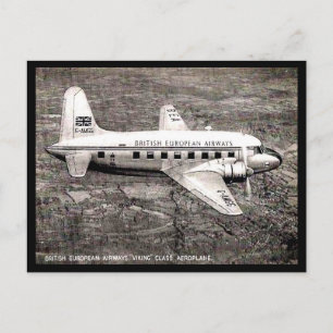 Oud Briefkaart - EEN BEA "Viking"