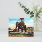 Oud Briefkaart - Elephant Hotel, Atlantic City (Staand voorkant)