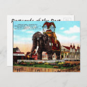 Oud Briefkaart - Elephant Hotel, Atlantic City (Voorkant / Achterkant)