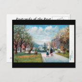 Oud Briefkaart - Eutaw Place, Baltimore, Md (Voorkant / Achterkant)