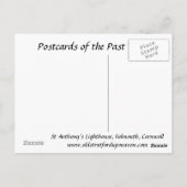 Oud Briefkaart - Falmouth, Cornwall (Achterkant)