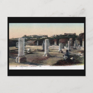 Oud Briefkaart - Forum, Carthage, Tunesië