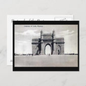 Oud Briefkaart — Gateway of India, Mumbai (Voorkant / Achterkant)