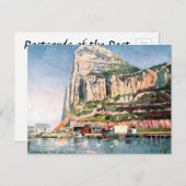 Oud Briefkaart - Gibraltar - de galerijen (Voorkant / Achterkant)