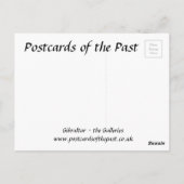 Oud Briefkaart - Gibraltar - de galerijen (Achterkant)