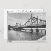 Oud Briefkaart - Glienicker Brug, Potsdam, (Voorkant / Achterkant)