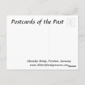 Oud Briefkaart - Glienicker Brug, Potsdam, (Achterkant)