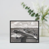 Oud Briefkaart - Heinkel He-70's. (Staand voorkant)