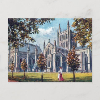 Oud Briefkaart - Hereford Cathedraal