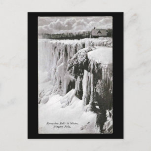 Oud Briefkaart - Herfsten van Niagara in de winter