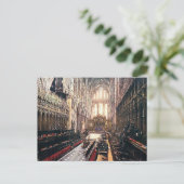 Oud Briefkaart - Het koor, de Ely Cathedraal (Staand voorkant)