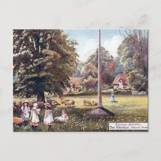 Oud Briefkaart - Ickwell Green, Bedfordshire (Voorkant)