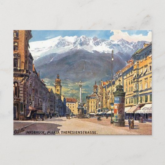 Oud Briefkaart - Innsbruck, Oostenrijk (Voorkant)