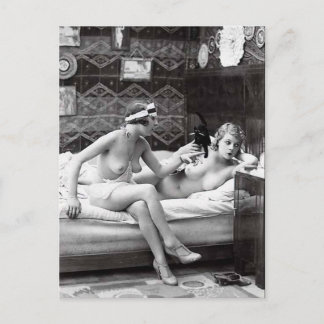Oud Briefkaart - Intieme vrienden