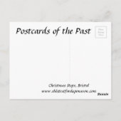 Oud Briefkaart - kerststallen, Bristol (Achterkant)