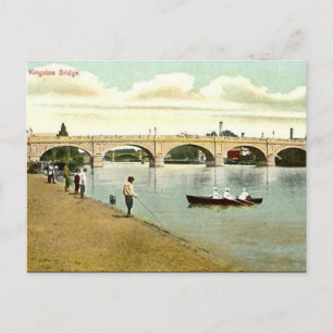 Oud Briefkaart - Kingston Bridge, Londen