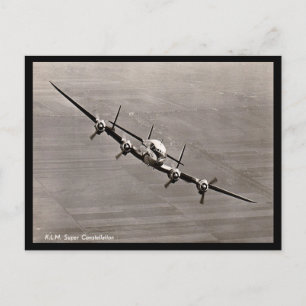 Oud Briefkaart - KLM Super Constellation