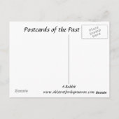 Oud Briefkaart - konijn (Achterkant)