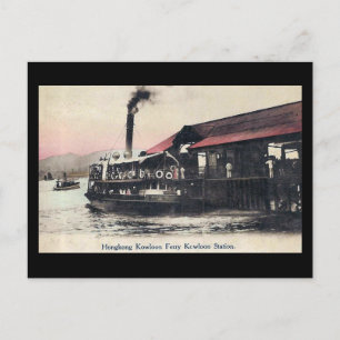 Oud Briefkaart - Kowloon Ferry, Hongkong