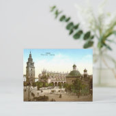Oud Briefkaart - Krakow, Polen (Staand voorkant)