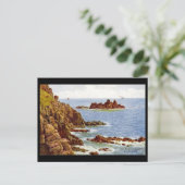 Oud Briefkaart - Land end, Cornwall (Staand voorkant)