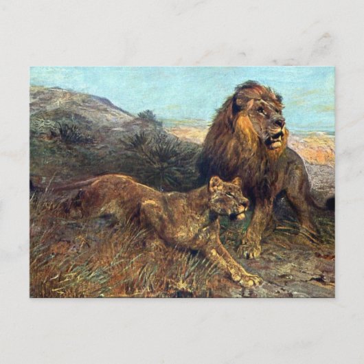 Oud Briefkaart - Lionen (Voorkant)