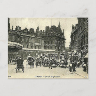 Oud Briefkaart - Londen Bridge Station